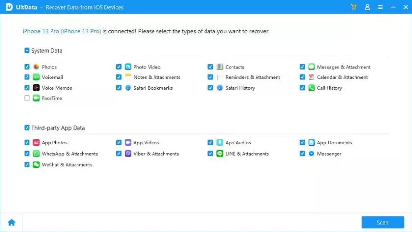 如何在没有备份的情况下从iPhone上恢复已删除的联系人电话号码2