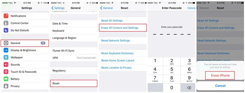 How to Reset iPhone without Apple ID Password6